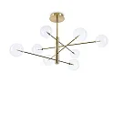 Luminaria colgante EQUINOXE SP8 de 8 llamas G4 IP20, latón