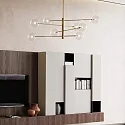 pendant luminaire EQUINOXE SP8 8 flames G4 IP20, chrome