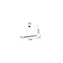 pendant luminaire V-LINE adjustable IP20, white