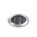 Luminaria empotrable en suelo TAURUS PT D17 ACCENT ROUND doble, giratorio, accesible, conmutable IP67, acero 
