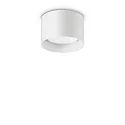 Ideal Lux Luminaria de techo SPIKE PL1 ROUND GX53 abajo, redondo, rígido GX53 IP20, blanco mate 