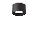 Luminaria de techo SPIKE PL1 ROUND GX53 abajo, redondo, rígido GX53 IP20, negro mate 