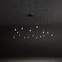 Ideal Lux Luminaria colgante LUCCIOLA SP16 LED de 16 llamas IP20, latón