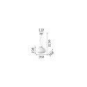 Ideal Lux Luminaria colgante PLISSE medio E27 IP20, regulable