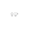 Ideal Lux Luminaria de pared para exteriores OMEGA redondo IP54, antracita