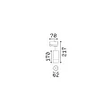 Ideal Lux Foco trifásico EOS 15W ON-OFF cilíndrico, ajustable, on/off IP20, blanco mate 