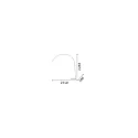 Ideal Lux floor lamp DORSALE E27 IP20, black