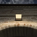 Ideal Lux Luminaria de pared para exteriores SWIPE AP inclinable, con difusor IP54, negro 