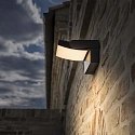 Ideal Lux Luminaria de pared para exteriores SWIPE AP inclinable, con difusor IP54, negro 