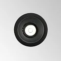 Ideal Lux recessed housing BENTO 1-fold, round, with frame, black