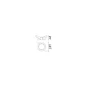 Ideal Lux recessed housing BENTO 1-fold, round, with frame, black