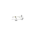 Ideal Lux ceiling luminaire HERMES PL3 3 flames G9 IP20, brass
