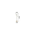 Ideal Lux Luminaria de pedestal EQUINOXE PT4 de 4 llamas G4 IP20, cromo