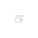Ideal Lux Luminaria de techo FLY PL LED LED IP40, recubrimiento con polvo, negro