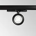 Ideal Lux Foco trifásico POV TRACK LED redondo, con adaptador LED IP20, negro