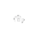 Ideal Lux 3-phase spot POV TRACK LED square, with adapter LED IP20, black