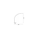 Luminaria de pedestal COMET IP20, blanco regulable