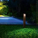 Ideal Lux Luminaria para balizas KURT PT LED LED IP54, marrón café
