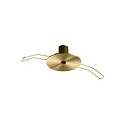 Roseta emportable ROUND RECESSED simple, redondo, latón, bruñido