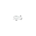 Ideal Lux Luminaria de techo ZIGGY PL D60 LED LED IP20, negro