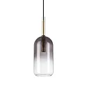 Luminaria colgante EMPIRE cilíndrico G9 IP20, color humo regulable