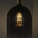 Ideal Lux pendant luminaire EMPIRE cylindrical G9 IP20, smoky colour dimmable
