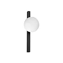 Luminaria de pared BINOMIO de 1 llama G9 IP20, negro regulable
