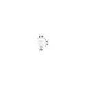 Ideal Lux Luminaria de mesa MAPA BIANCO G9 IP20, blanco