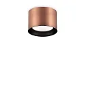 Luminaria de techo SPIKE PL1 ROUND GX53 abajo, redondo, rígido GX53 IP20, cobre, bruñido 