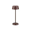 Lámpara de mesa a pilas PURE IP54, marrón café regulable