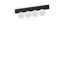 Luminaria de techo PING PONG IP20, negro 
