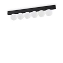 Luminaria de techo PING PONG IP20, negro 