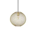 Luminaria colgante NET 2 E27 IP20, dorado regulable