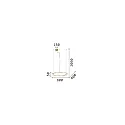 Ideal Lux Luminaria colgante CROWN 60 IP20, latón 
