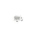 Ideal Lux Luminaria de techo ARMONY 60 IP20, blanco regulable