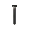 Luminaria para balizas TESLA 80 G9 IP44, negro regulable