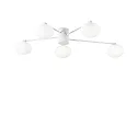 Luminaria de techo HERMES de 5 llamas G9 IP20, blanco regulable