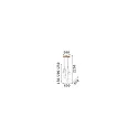 Ideal Lux Luminaria colgante EQUINOXE G4 IP20, latón 