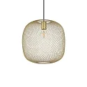 Luminaria colgante NET 3 E27 IP20, dorado regulable