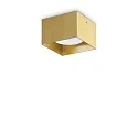 Luminaria de techo SPIKE PL1 SQUARE GX53 abajo, angular, rígido GX53 IP20, latón 