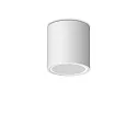 outdoor ceiling luminaire TECHO PL1 D09 ROUND down, round, rigid, with lamp socket GU10 IP54, white