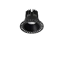 Luminaria empotrable para techos GAME TRIMLESS ROUND 100MM redondo, rígido, descarga, UGR < 19, conmutable IP40/IP20, negro 