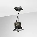 Ideal Lux Luminaria empotrable para techos GAME TRIMLESS SQUARE angular, rígido, descarga, UGR < 19, conmutable IP40/IP20, negro 