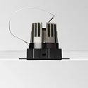 Ideal Lux Luminaria empotrable para techos GAME TRIMLESS SQUARE angular, rígido, descarga, UGR < 19, conmutable IP40/IP20, negro 