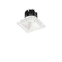 Luminaria empotrable para techos GAME TRIMLESS SQUARE angular, rígido, descarga, UGR < 19, conmutable IP40/IP20, blanco 