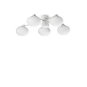 Luminaria de techo HERMES de 5 llamas G9 IP20, blanco regulable