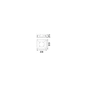 Ideal Lux reflector lamp ZEUS square, gold
