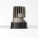Ideal Lux Carcasa empotrable ZEUS redondo, negro