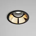 Ideal Lux Carcasa empotrable ZEUS redondo, negro