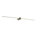 wall luminaire FILO IP44, brushed brass 